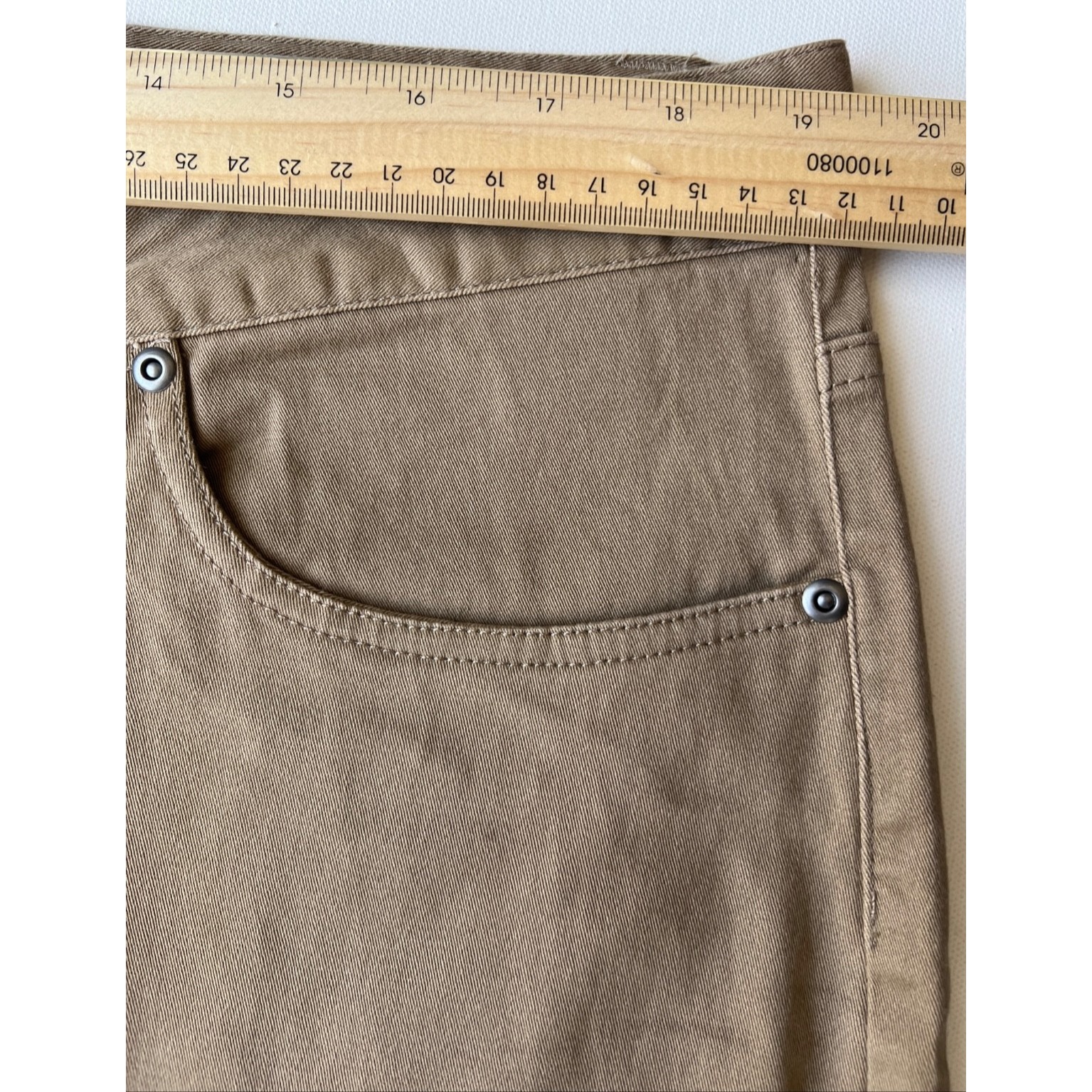 Ccs Jeans Mens 38x30 Slim Fit Stretch Skater Tan Khaki Y2k 90s Nwt New Casual — image 2 of 8